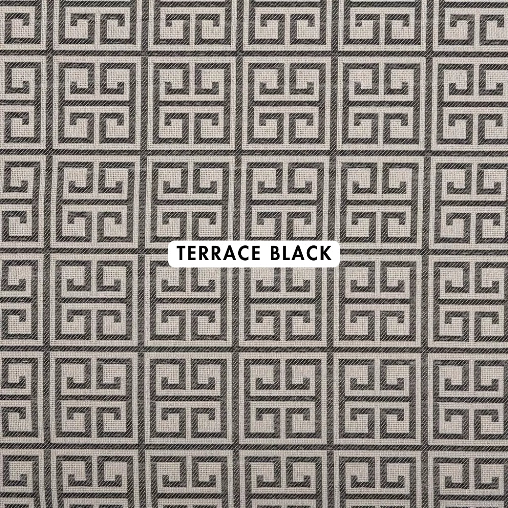 Terrace Black Outdoor Fabric