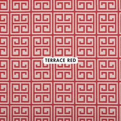 Terrace Red Outdoor Fabric