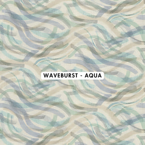 Waveburst Aqua Wallpaper