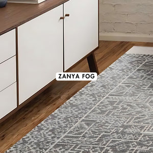 Zanya Fog Abstract Rug