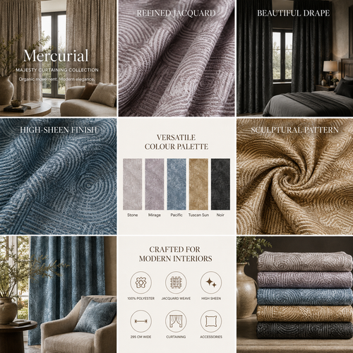 Mercurial Curtain Fabric