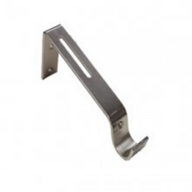 25MM Stainless Steel Finish Ultra Adjustable Bracket 168mm wide (sold in pairs)