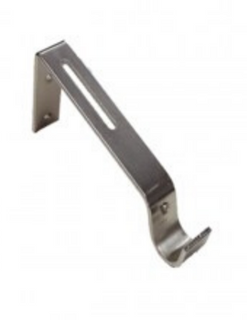 25MM Stainless Steel Finish Ultra Adjustable Bracket 168mm wide (sold in pairs)
