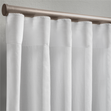 Aerial Unlined Sheer Curtain (Wave Pleat )