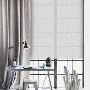 Patterned Roller Blinds - Chevron Design (HAZE)