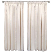 Load image into Gallery viewer, Cream Faux Silk Taped Curtain