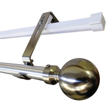 Load image into Gallery viewer, 25MM Stainless Steel Finish Ultra Adjustable Bracket 168mm wide (sold in pairs)