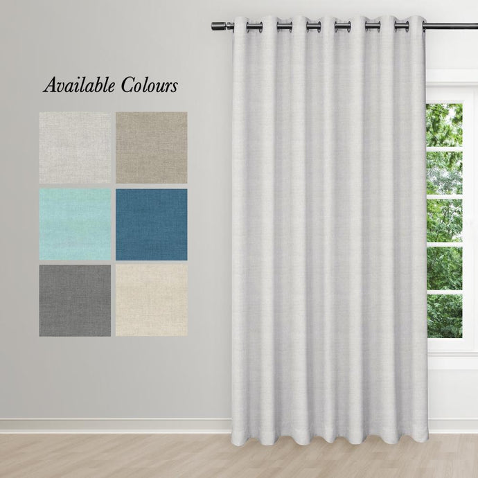 Colourwash Eyelet Curtain (Lined) by Stuart Graham