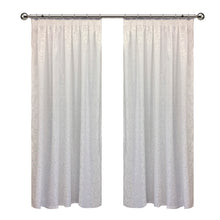 Load image into Gallery viewer, White Embossed Taped Curtain