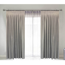 Load image into Gallery viewer, Grey Pinched Pleat Curtain