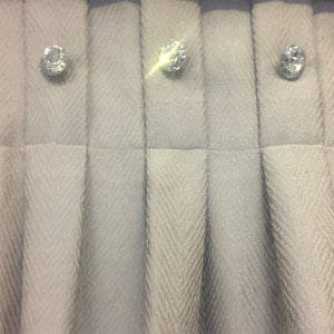 Grey Pinched Pleat Curtain