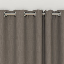 Load image into Gallery viewer, Midnight Eyelet Curtain (Self Lined 100% Blockout)