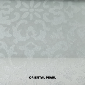 Oriental Pearl Grey Patterned Roller Blinds