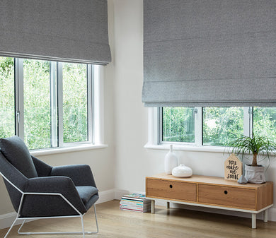 Arctic Shimmer 100% Block-out Roman Blind