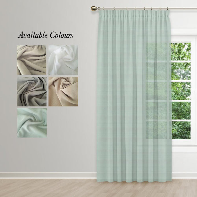 Aerial Taped Curtain (Unlined Sheer) by Stuart Graham