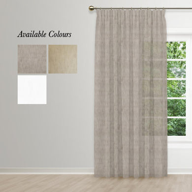 Tranquil Taped Curtain (Unlined Sheer) by Stuart Graham