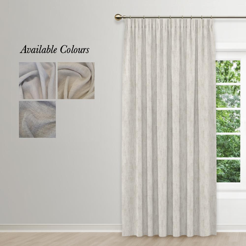 Taped curtains on sale