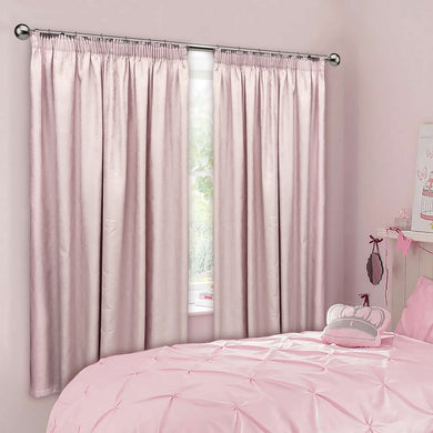 Pink Medallion Taped Curtain